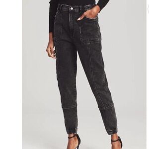 Retrofete Onyx Black Denim Jogger Pants